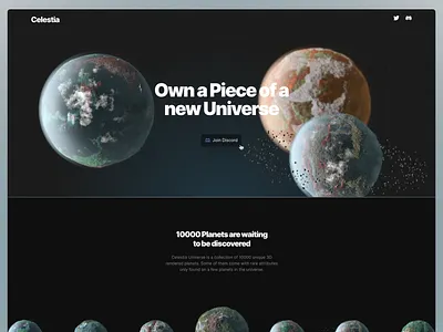 NFT Project Landing Page landing nft page webdesign