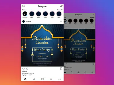 Ramadan social media post banner Design banner banner ads banners branding graphic design ramadan ramadan post social media post web banners