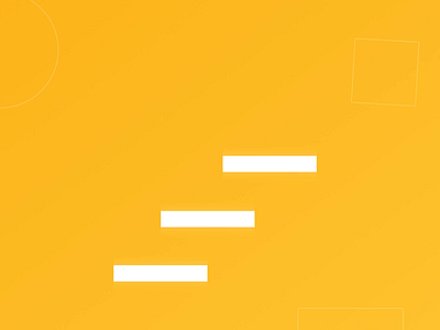 Ball Bouncing Up Steps 3d animation bold bounce branding circle design energy graphic design happy illustration motion graphics shapes vector yellow