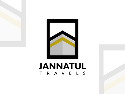 JANNATUL TRAVELS LOGO | BRAND IDENTITY brand identity branding clean combination design flat graphic design hajj islam isnpiration kaaba logo logo inspiration minimal muslim negative space saudi arabia simple travels vector