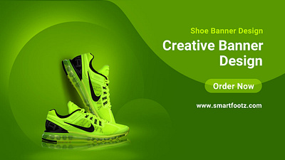 Banner shoe design banner design logo
