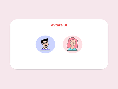 Avatar UI avatar illustration avatar ui avtar design faces ui human face illustration ui user avtar ux