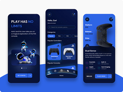 The Game Store - Mobile App app design design game game design gamer games gaming mobile app mobile app design mobile design mobile ui playstation playstation app store ui design ux design