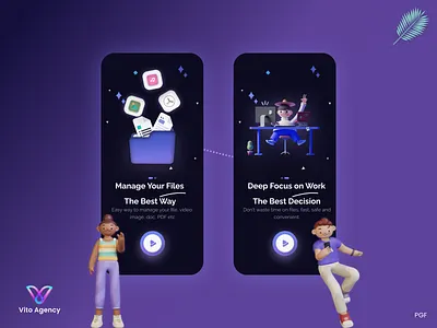 File Manager App - Onboarding iOS Concept 3d 3d design app application atomic design design development file manager free illustration ios mobile onboarding popular product design trends ui uikit ux uxui design