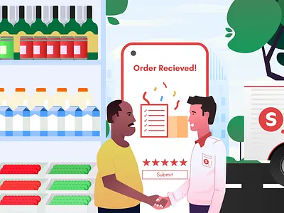 Order recieving illustration 2d illustration design groceries hero illustration groceries illustration grocery order hero illustration handshake illustration hero illustration illustration illustrations landing page illustration order illustration sarwar ahmed shafi story illustration web illustration