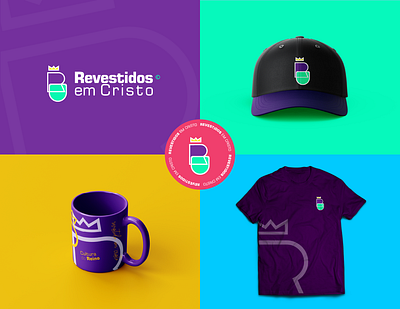 Brand Application - Revestidos em Cristo "RC" branding design graphic design illustration logo minimal typography ui ux vector