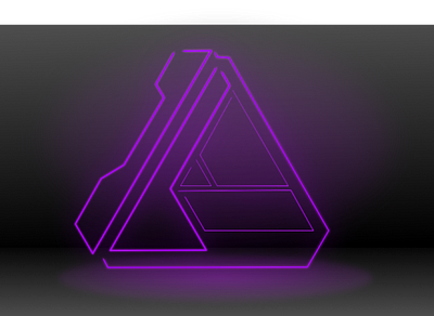 Affinity Designer Purple Neon Logo branding graphic design logo neon effect neon night background purple graphics purple logo purple neon in the dark