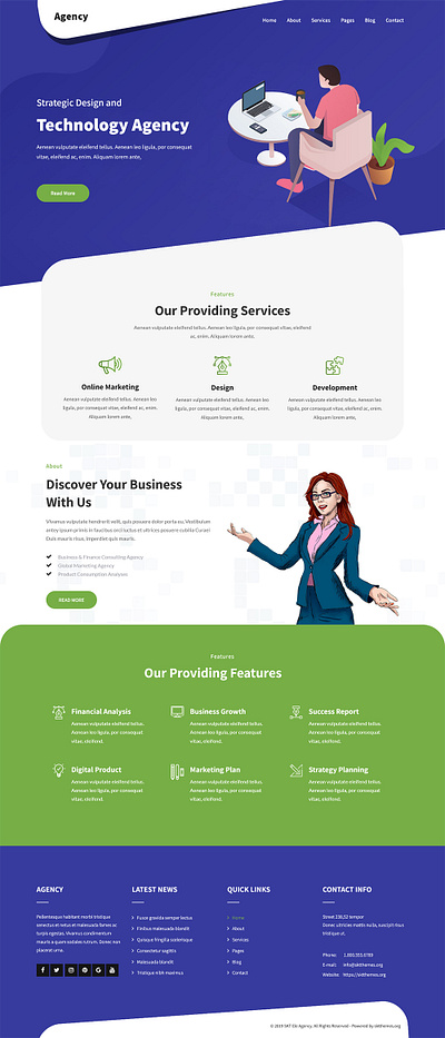 Ele Agency Lite - Free Marketing Agency WordPress Theme freelancer portfolio theme