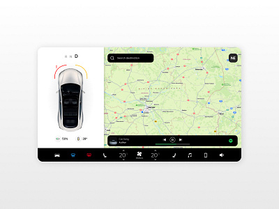 Thirty-fourth day of #DailyUI Challenge app application branding car car interface car interface ui car menu car menu ui car ui dailyui design figma graphic design interface interface ui menu tesla ui uiux ux