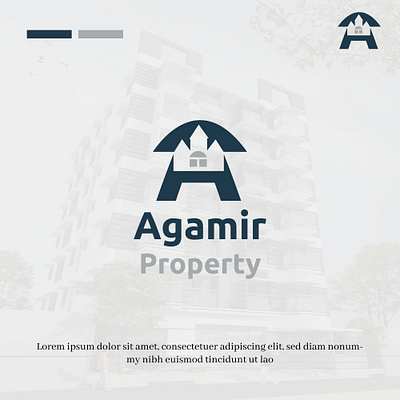 Agamir Project Real Estate/Property Logo Design branding design ecommerce logo grid logo logo logo design modern logo motion graphics simple logo tech logo