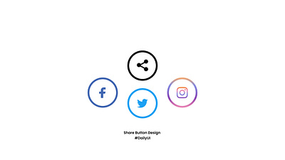 Daily UI 10 | Social Share Button app design graphic design illustration ui ux