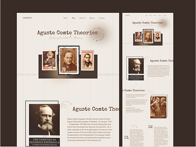 Society website design productdesign ui ux web