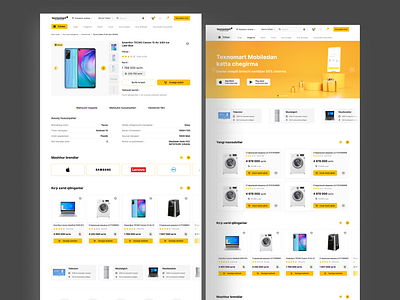 Texnomart marketplace branding e collers marketplace shop techlology technology shop ui ux design ux designer uxui design website