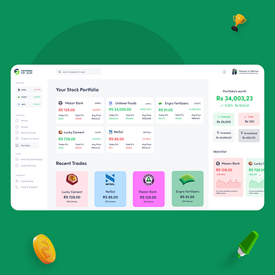 Stock's portfolio dashboard design crypto website design dashboard dashboard design design portfolio dashboard stocks dashboard stocks dashboard design stocks portfolio stocks portfolio design webdesign