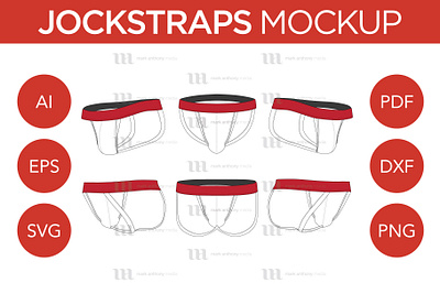 Jockstrap - Vector Mockup Template jockstrap