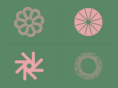 Shapes custom design geometric hub illustration logo minneapolis minnesota shapes spring vector