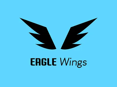 Eagle wings logo concept animal branding design graphic design logo tipography vector wings