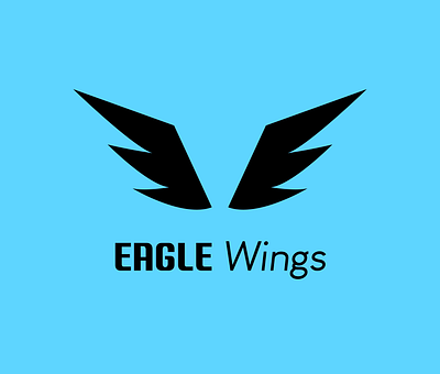 Eagle wings logo concept animal branding design graphic design logo tipography vector wings