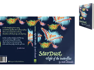 StarDust - Flight of the Butterflies book cover book cover mock up butterflies flight of the butterflies graphic design stardust