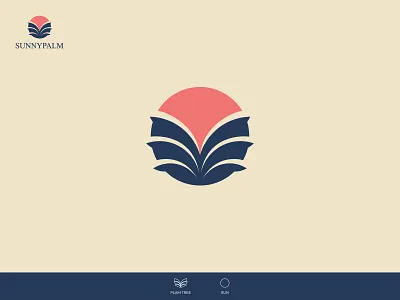 Sun + Palm Tree, Modern Logo Design brand designer brand identity branding geometrical logo icon logo logo design logodesigner logos logotype miniml logo modern logo modern logo design modern minimal logo monogram palm tree logo sun logo symbol unique logo