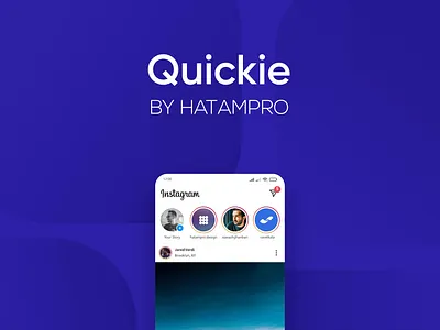 Instagram Story Concept "Quickie" aftereffects animation blue concept design graphic design idea instagram motion motion graphics product desgin prototype slide story ui uiux user experience user interface ux