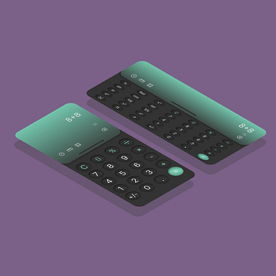 UI Challenge Day #004 // Calculator app design typography ui ux