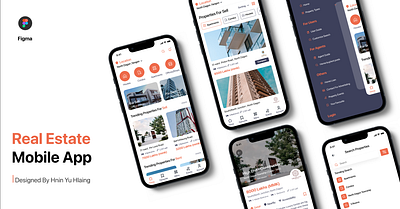 Real Estate Mobile App app branding design typography ui