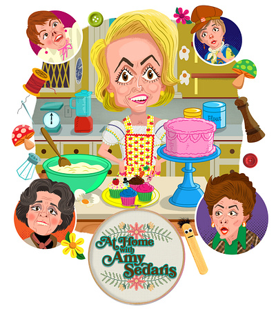 At Home With Amy Sedaris design digital humor humorous illustration joe rocco kids whimsical