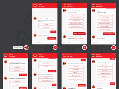 ChatBot UI Design Proposal Concept - MyChoize Website app car chatbot self drive ui ux design webapp
