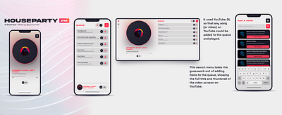 Houseparty FM: UI Showcase branding ui ux