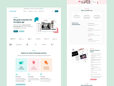 Givelively illustration uiux design web design