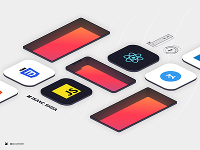Moving stacks artwork art design illustration isometric logo ui vector