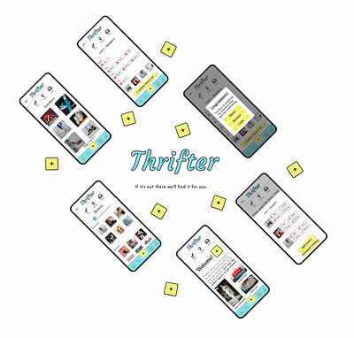 Thrifter Project design shopping ui ux