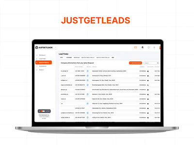 Just Get Leads Website Design app design leads typography ui uidesign ux vector web web design website