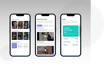 Fitness App app branding design fitness graphic design illustration logo ui ux vector