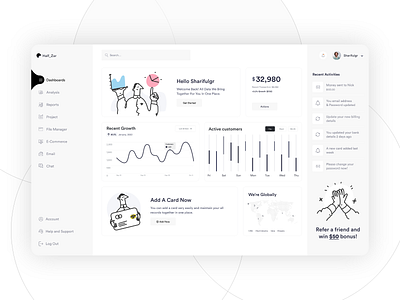 Dashboard Design Exploration app screens black and white black dashboard business app dashboard dashboard design dashboard page design flat design professional design screens ui ui designer ux design ux designer web app web app design web app screen web page website design