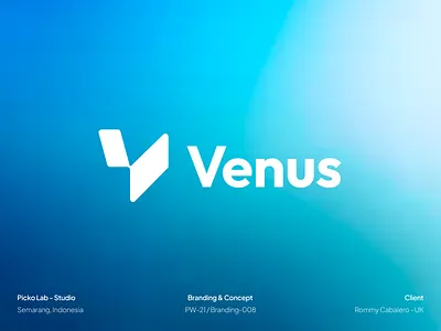 Venus-Logo Design a logo brand brand identity branding clean design fashion gradient identity logo logo design logo mark logo type mark minimalist monogram poster symbol