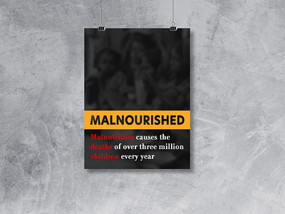 Malnourish Poster ad branding cover page digital flyer graphic design illustration magazine cover poster poster cover print design