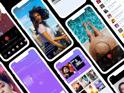 Short Video App Design appdesign tiktok ui uidesign videoapp