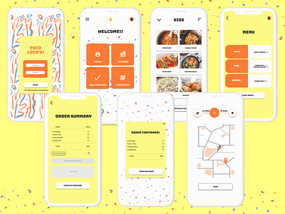 Poco Loco App adobexd app design figma food app graphic design motion graphics restaurant app ui ux ux design uxui