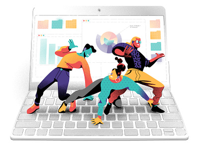 Playbook artist collab illustration texture vectorart