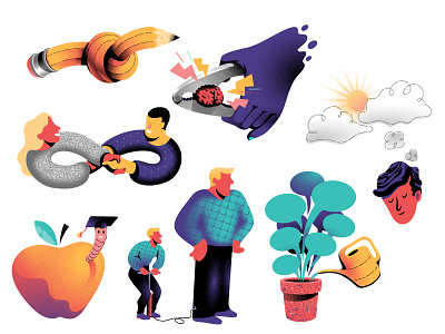 Playbook artist collab illustration texture vector vectorart