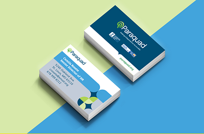 Paraquad Business Card adobe business card card graphic design indesign paper visual design