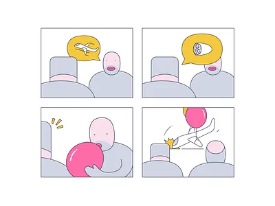 Core Technology｜核心技术靠吹 cartoon comic illustration ironic