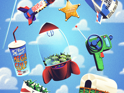 Disney - Toy Story illustration texture vector vectorart
