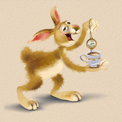 March Hare animal animals art artist artwork character character design creative cute illustration digital art digital drawing digital illustration digitalart illustration illustrator kids illustration