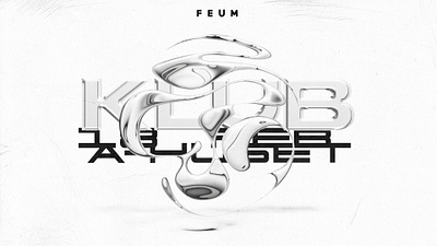 FEUM KLUB 22 blender experimental design graphic design logo poster art