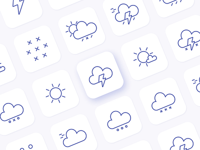 Weather Forecast Icon Pack icons ui