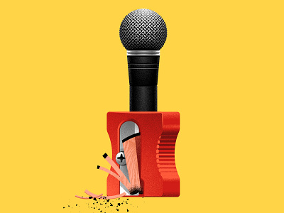 Closer & Closer Podcast illustration texture vector vectorart