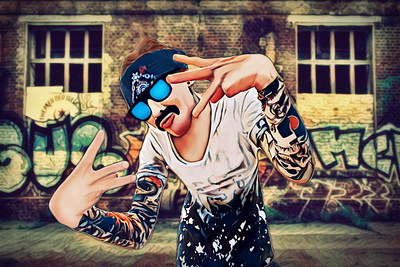 Gangsta Sticker branding design graphic design illustration